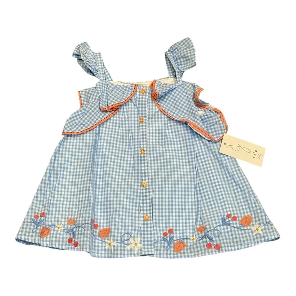 Joie shorts chambray and gingham 3 pc outfit